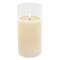 8" LED Glass Wax Flickering Candle by Ashland®